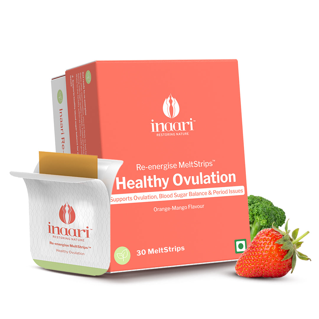 Inaari Reenergise MeltStrips Natural Formulation to boost Ovulation for Women (30 MeltStrips)