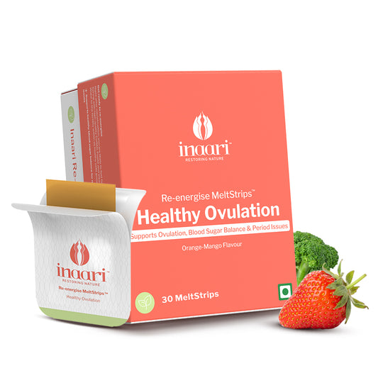 Inaari Reenergise MeltStrips Natural Formulation to boost Ovulation for Women (30 MeltStrips)