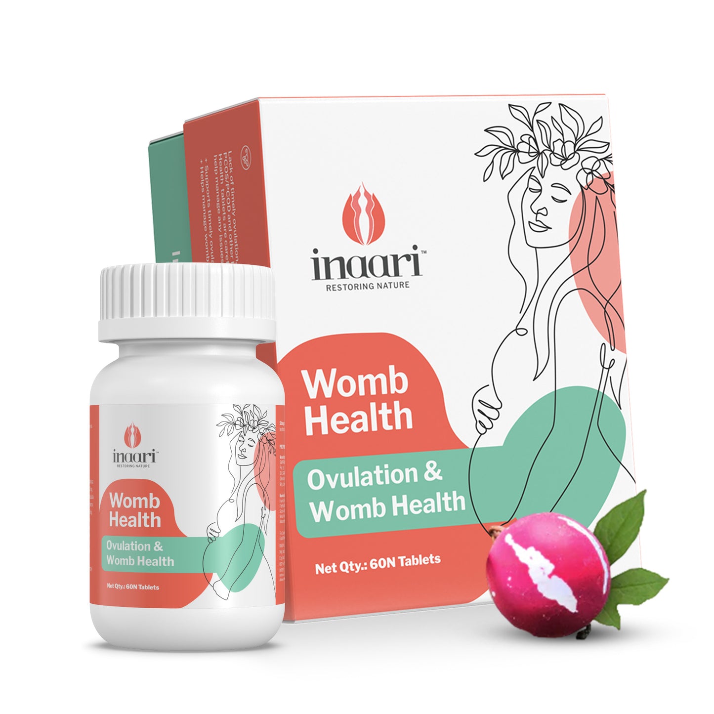 Inaari Womb Health - 60N Tablets | Ayush Approved Ayurvedic Tablet for Womb Health