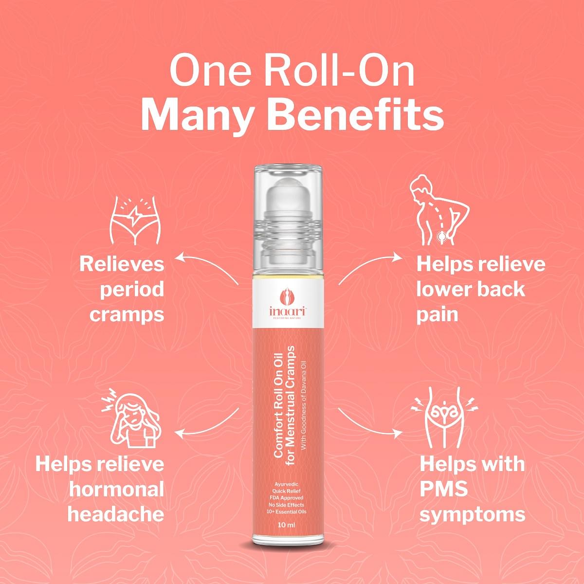 Inaari Comfort Roll On Oil for Menstrual Cramps